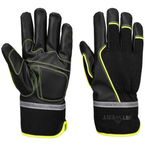 Guante mecánico impermeable de PU Cold 450 PORTWEST A753 M Negro