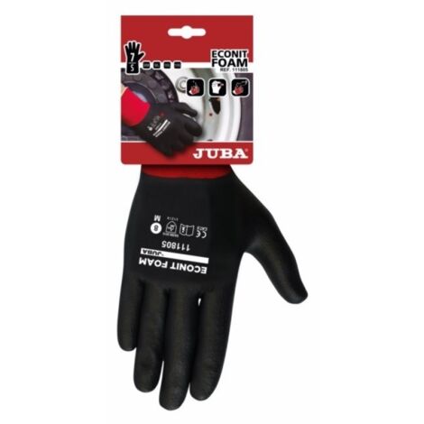 Guante mecanico l09 p/nit eco-nit  foam nyl ro/ne juba