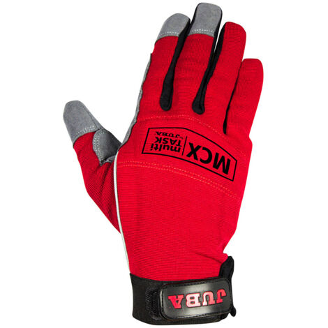 Guante Mecanico M08 Mecanix Cuero Rojo Juba