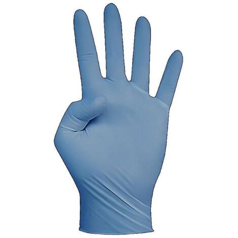GUANTE NITRILO AZUL SIN P0LVO T8-9-L