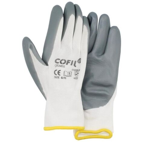 GUANTE NITRILO GRIS T-8 CAJA 12