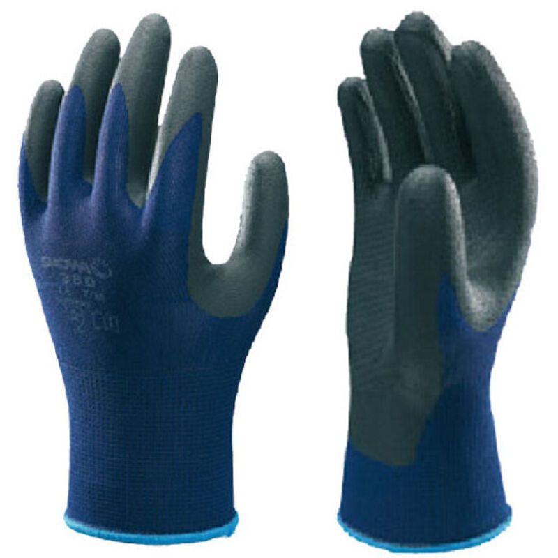 380 Guante de trabajo tejido sin costuras de nitrilo de uso general 8/L - Showa