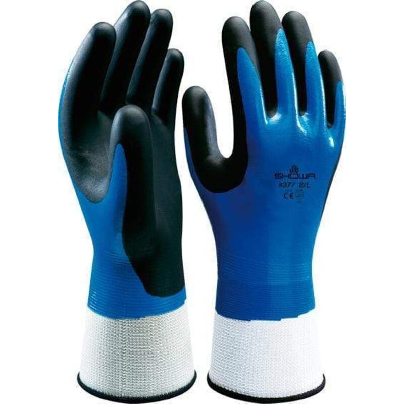 Guante nitrilo Showa 377 T-07 azul - 729059