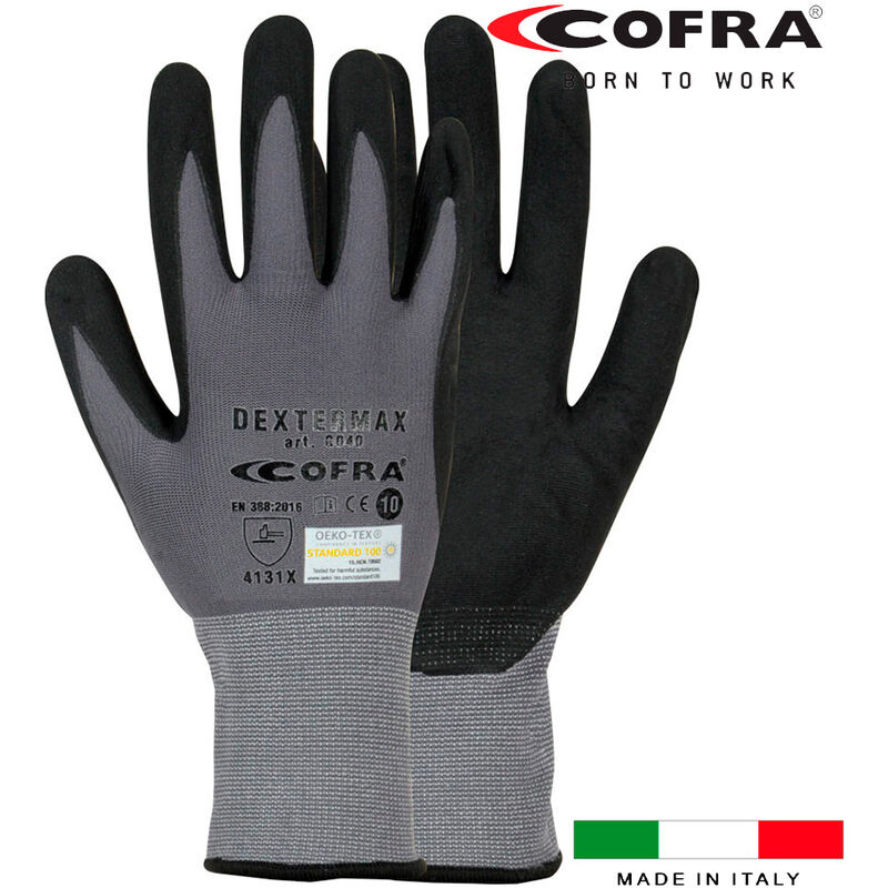 Cofra - Guante nitrilo-poliuretano dextermax talla 8 m