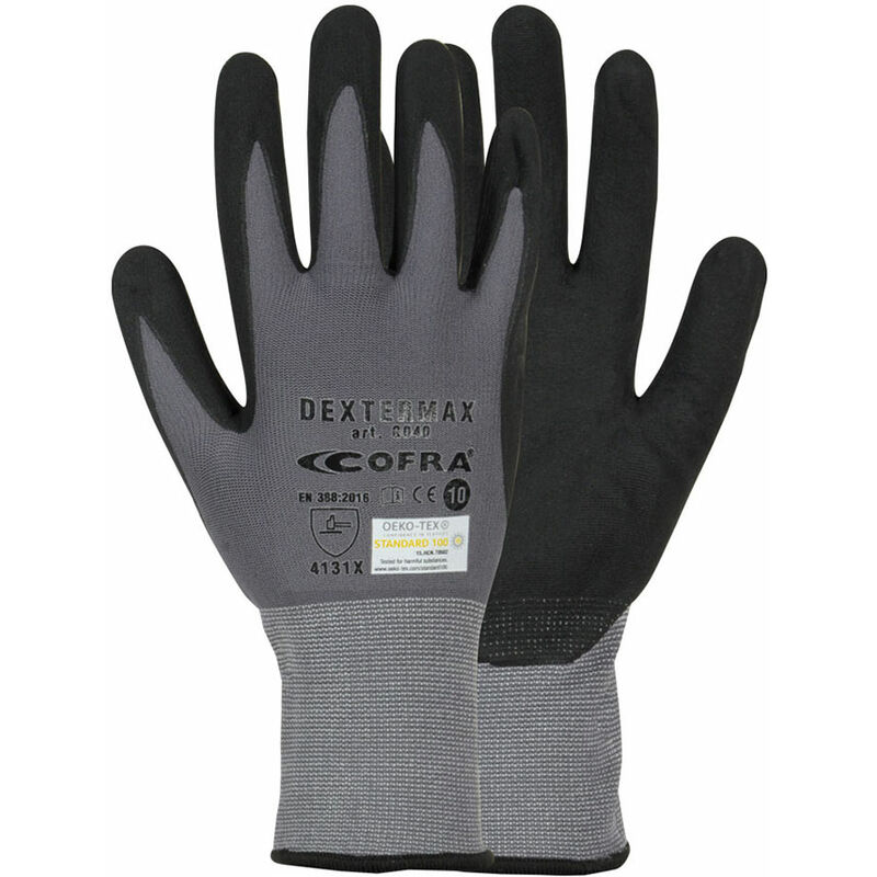 

COFRA Guante nitrilo-poliuretano dextermax talla 9 l cofra