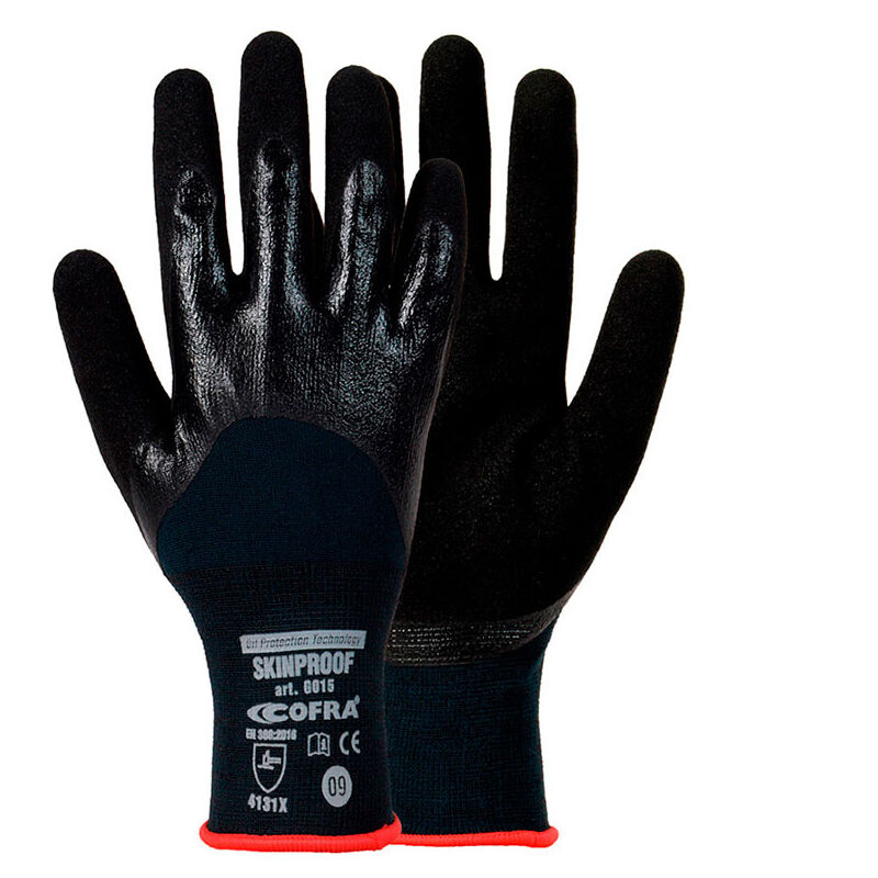 

COFRA Guante nitrilo skinproof talla 8 m cofra