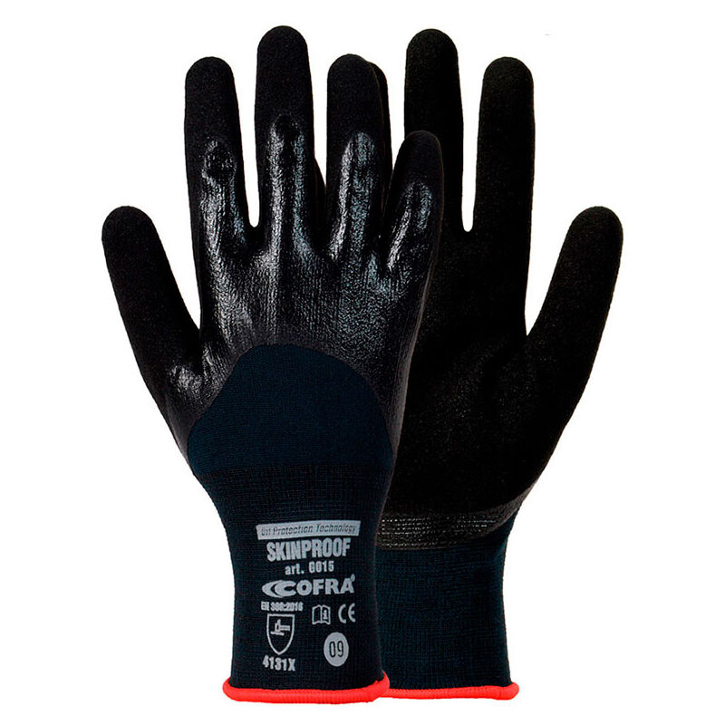

COFRA Guante nitrilo skinproof talla 9 l cofra