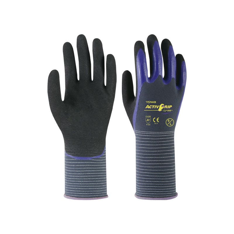 

Guante Nylon Activgrip Cj568 T-9 Gr/Az - 600448