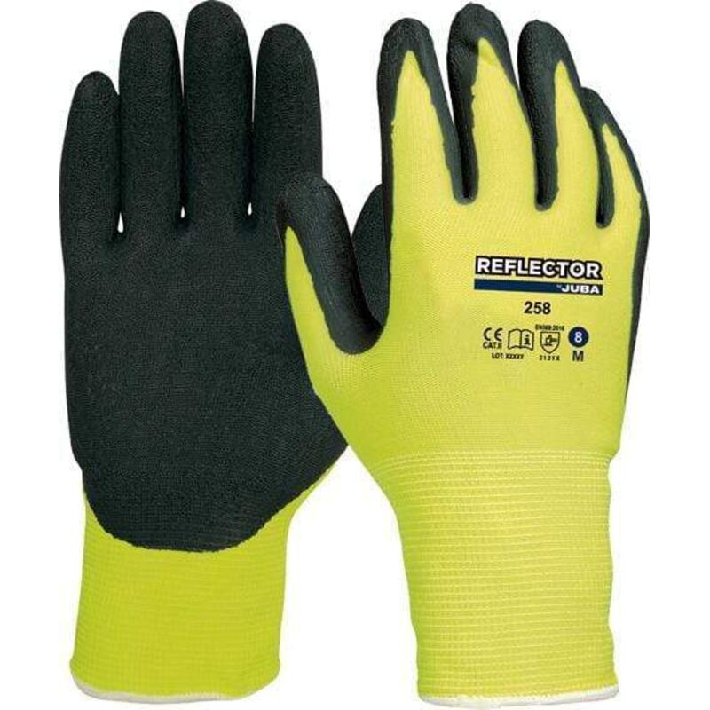 Guante ny./latex rugo.reflector 258 T-08 - 599670