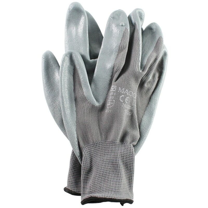 

Par guante nylon con nitrilo t9 gris