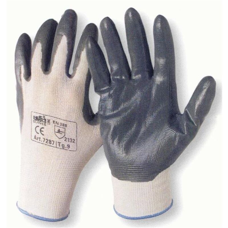 

GUANTE NYLON C/NITRILO T9 GRIS Par