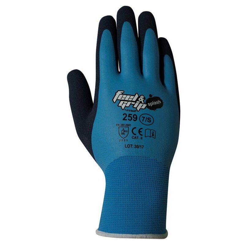 

Guante Mecanico M08 Feel And Grip Splash Nylon/latex Az/gr J