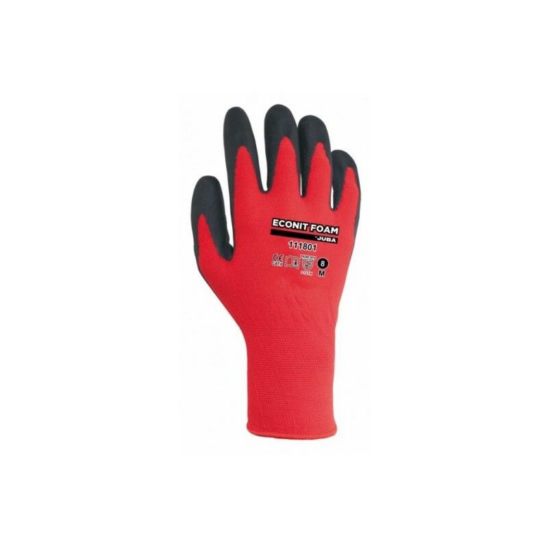 

Guante Mecanico Xl10 Palma Nitrilo Eco-Nit Nylon Rojo Juba