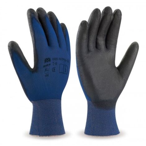 GUANTE NYLON POLIURETANO FINO 9 (688-NYPU/U9) - MARCA