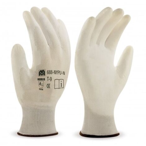 GUANTE NYLON POLIURETANO TALLA 9 (688-NYPU/N9) - MARCA