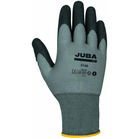 GUANTE NYLON / PVC NEGRO CFT H5140-L PAR