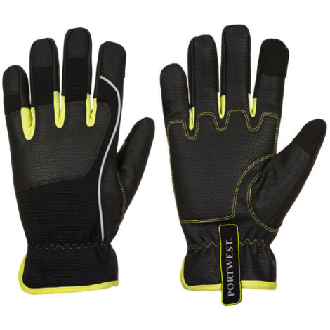 Guante para mecánica PW3 Tradesman Negro/Amarillo, altas prestaciones A771 M