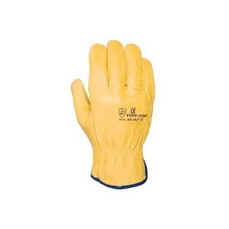 Guante Piel Flor Vacuno Driver Amarillo 2A Talla 9