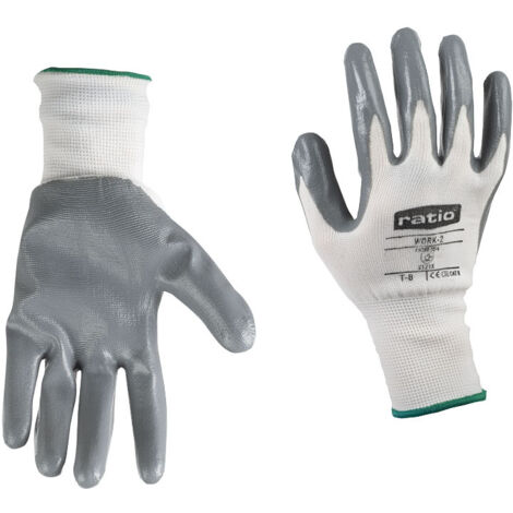 guante poliester blanco palma nitrilo gris 700gp touch talla 7-10 t/guante talla xl-10