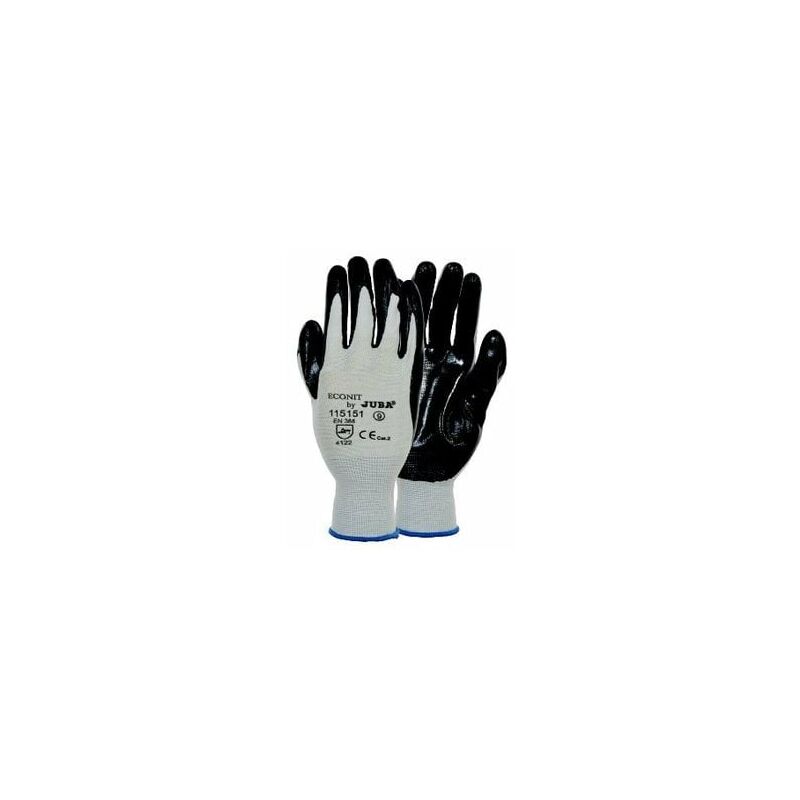 

Guante Poliester Blanco T-6 Nitrilo Gri