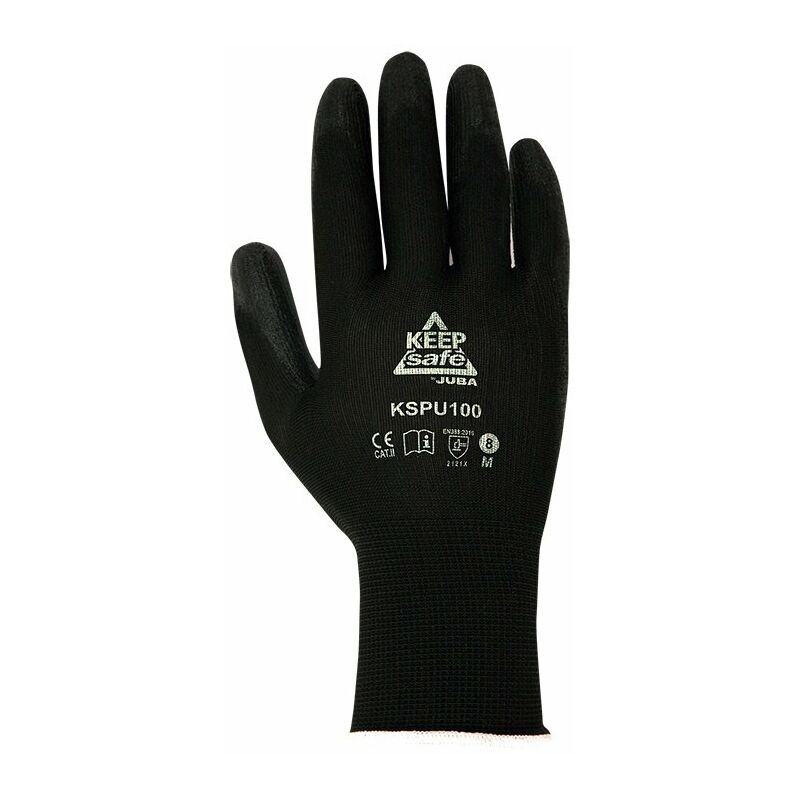 

Guante Poliester Negro T-10 Pu Keep Safe