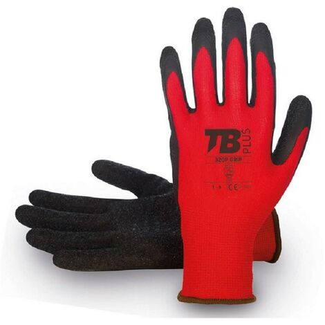 guante poliester palma latex rugoso negro 302 grip talla 7-10 t/guante talla m-8