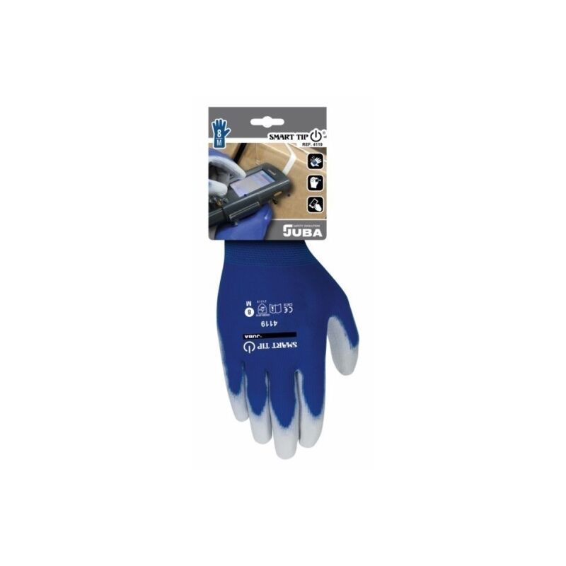 

Guante Mecanico Xl10 Smart Tip Pu Poliester Azul/Gris Juba