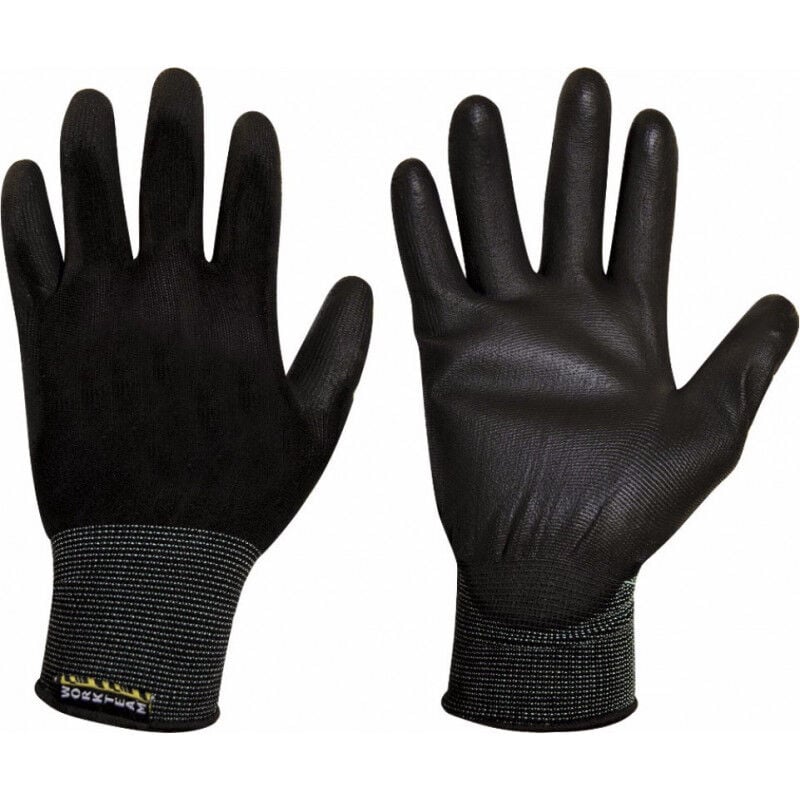 

Guantes de protección recubiertos de poliuretano G4801 (12 pares) | Negro - 8 - Workteam