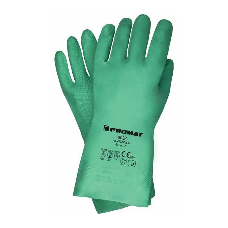 

Guante químico o talla 11 verde EN 388.EN 374 PSA III PROMAT (Por 12)
