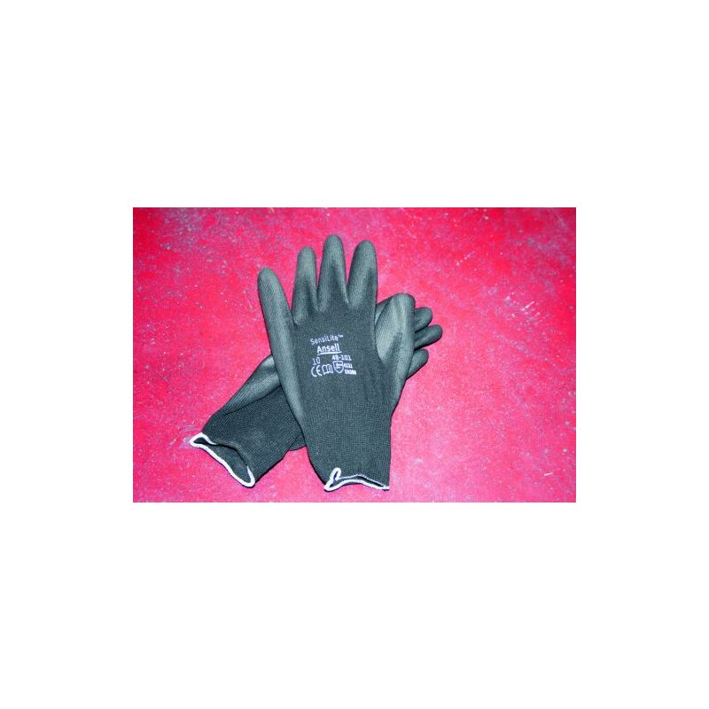 

Guante Sensilite Pu Negro 8