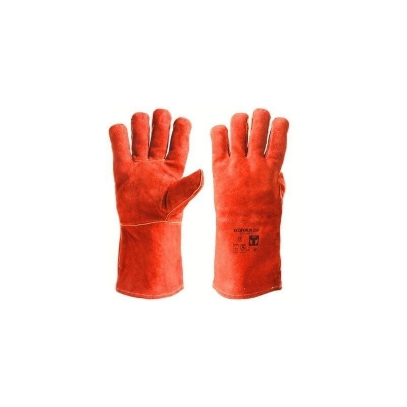 

Guante Soldador L09 Largo 35Cm Eco Forja 350 Serraje Rojo - 3L