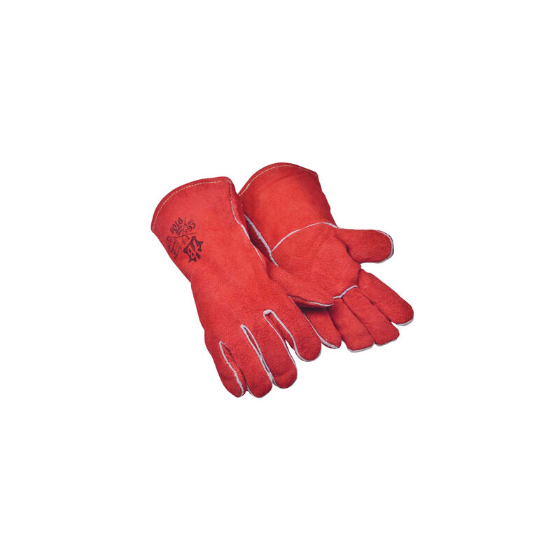 

Guantes de soldador vacuno rojo