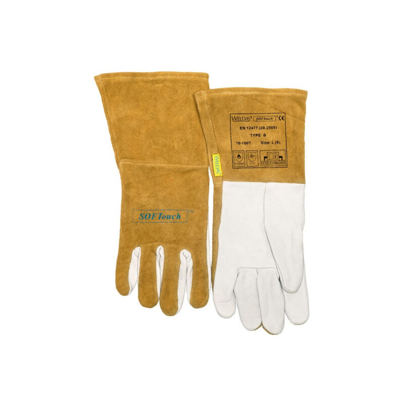 

Guante soldador SOFTouch cuero flor cabra combinado | XL