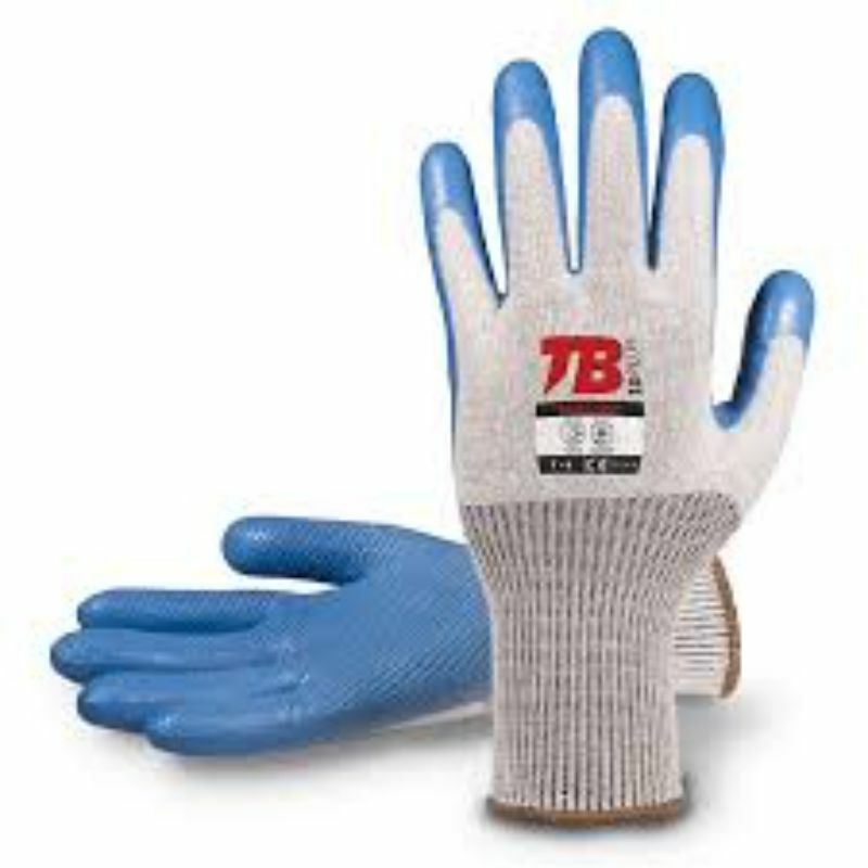 

Tomas Bodero - GUANTE ALGODON PALMA LATEX AZUL 8