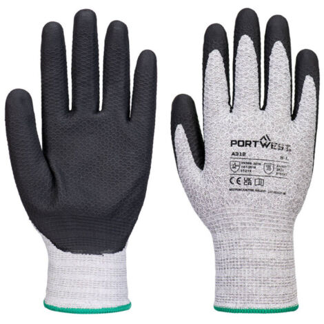 Guante tejido de nitrilo con punto de diamante Grip 13 (12 pares) PORTWEST A312 XL
