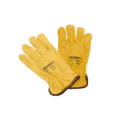 guante vacuno 1ª amarillo+rivete 788l   8 (caja 12 unidades)