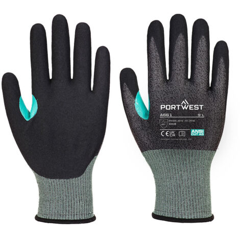 Guante VHR 18 de Nitrilo esponjoso resistente a cortes PORTWEST A661 XXL