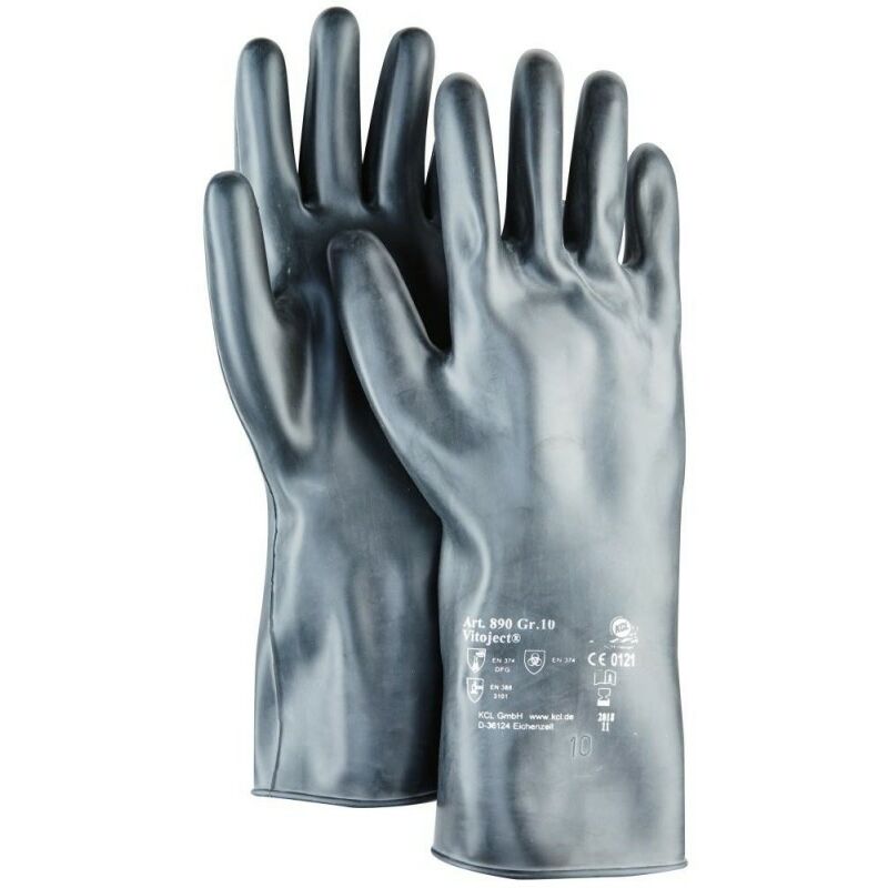 Guantes De Protección Vitoject 890, 350 Mm,Taille10,Negro