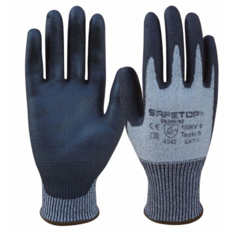 Guantes anticorte C SAFETOP de poliuretano granulado Task-5 9
