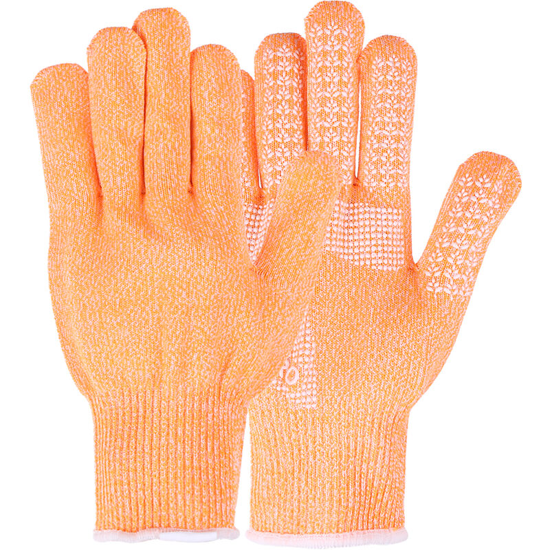 

Guantes antideslizantes resistentes al corte Guantes resistentes al desgaste a prueba de estatica Guantes de proteccion para las manos,Naranja, L