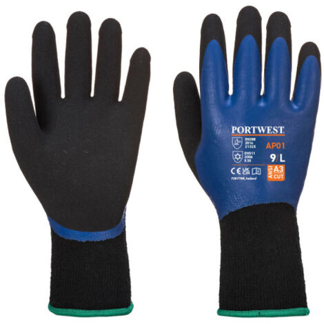 Guantes Aqua Thermo Pro Azul/Negro AP01 L