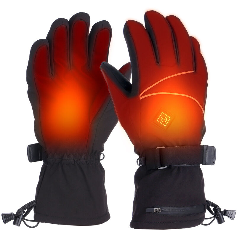 

Guantes calefactables, Guantes de esquí con pantalla táctil cálidos para invierno, Guantes calefactores eléctricos, SG