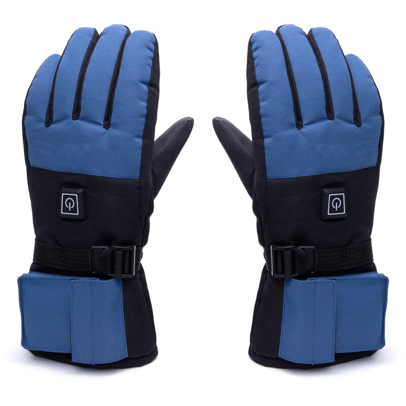 

Guantes calefactados con caja de bateria para montar en motocicleta al aire libre de invierno, tres engranajes Guantes frios para esqui termico de