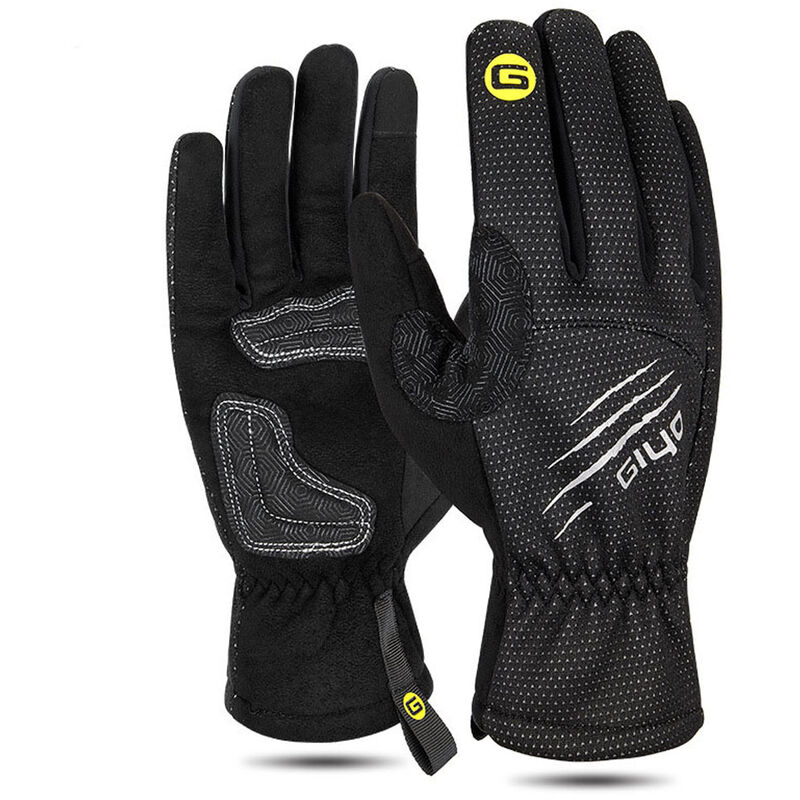 

Guantes calidos de invierno guantes de ciclismo gruesos para hombres y mujeres, guantes con pantalla tactil, absorcion de impactos antideslizante