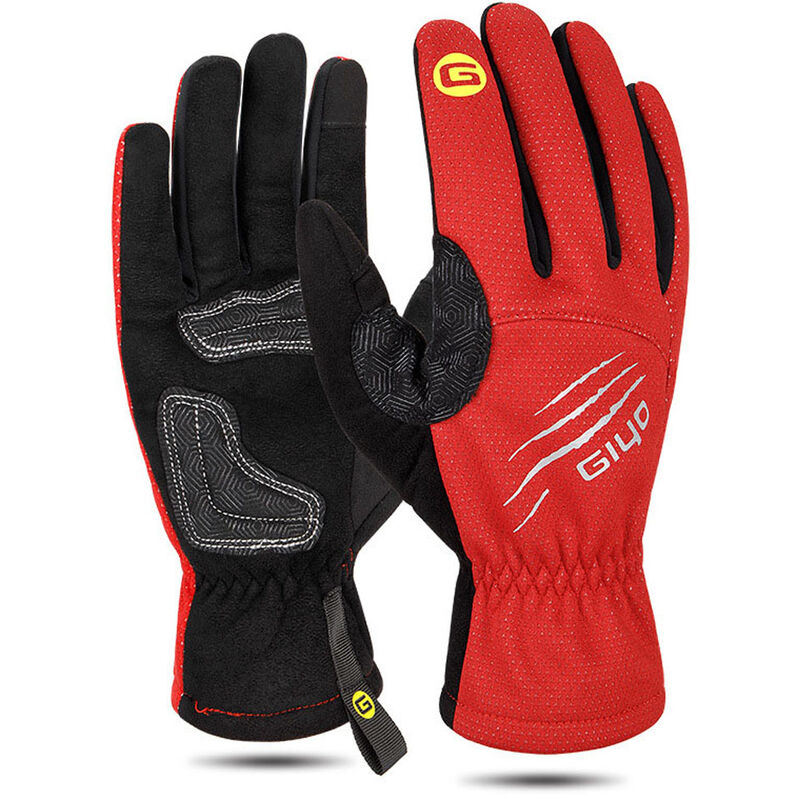 

Guantes calidos de invierno guantes de ciclismo gruesos para hombres y mujeres, guantes con pantalla tactil, absorcion de impactos antideslizante