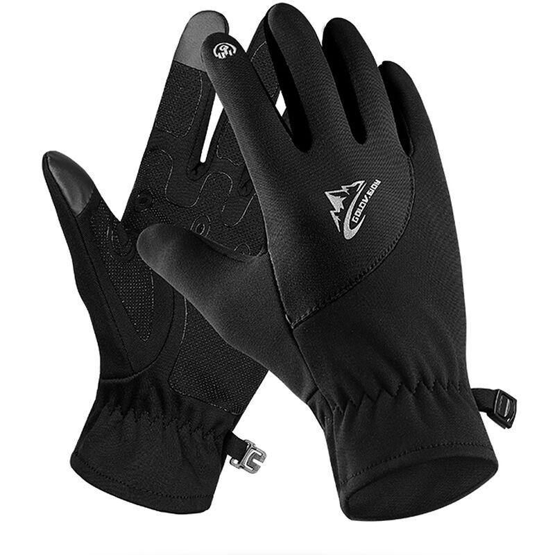 

Guantes calidos de invierno para hombres y mujeres, guantes deportivos con forro fino y calido para ciclismo, acampada, senderismo, conduccion,