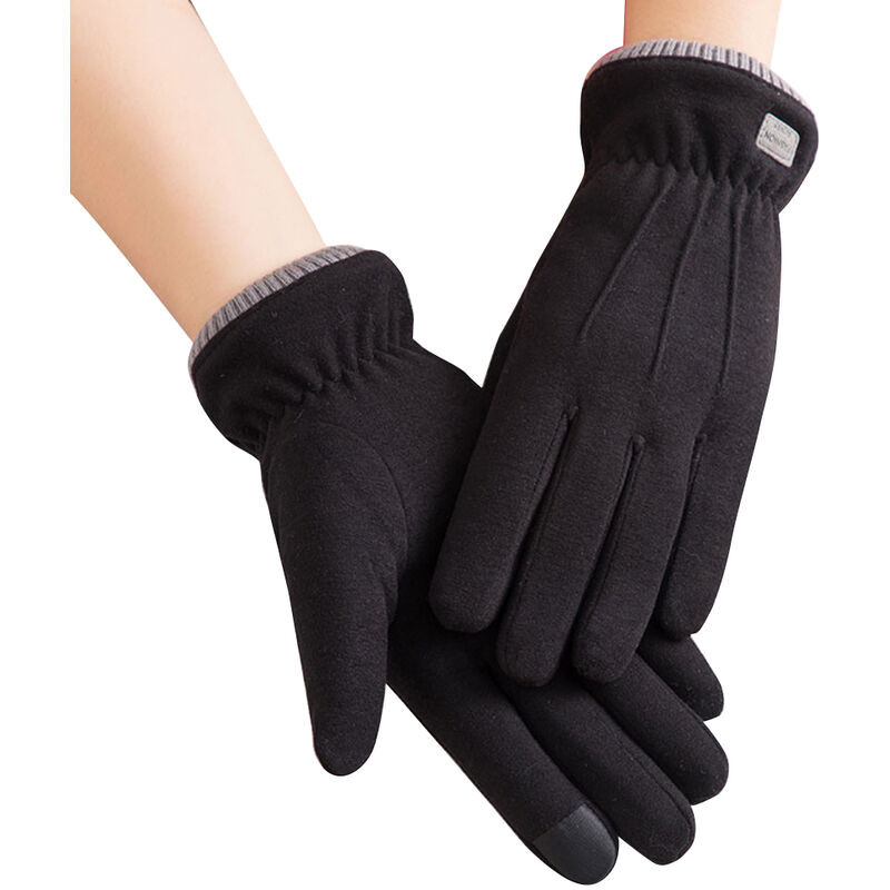 

Guantes calidos de invierno para mujer Guantes con pantalla tactil con forro de pelusa Guantes de ciclismo para deportes al aire libre para clima