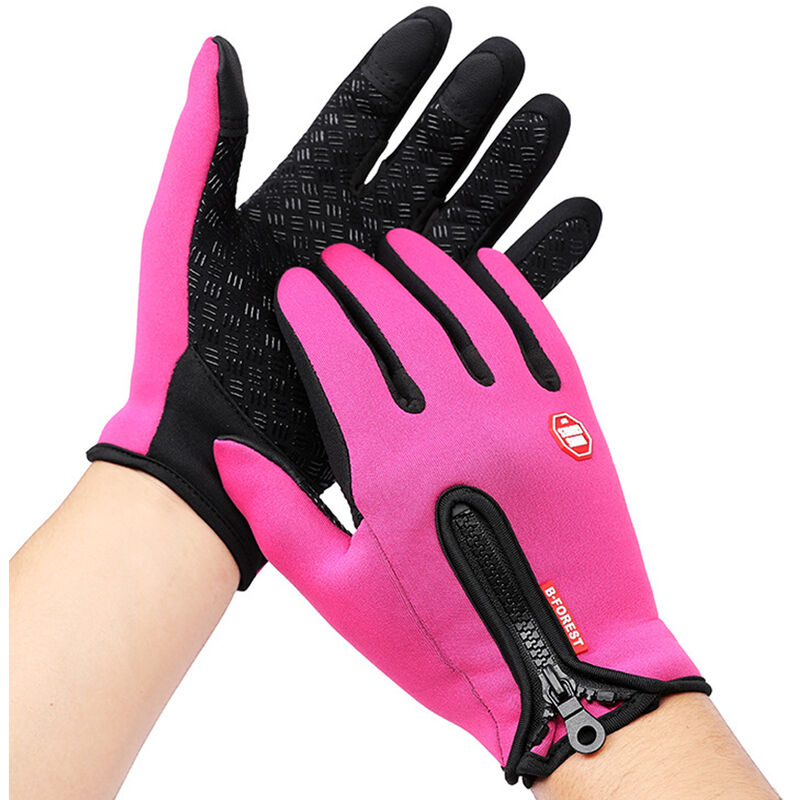 

Guantes con pantalla tactil de dedo completo para hombres, mujeres, invierno, guantes calidos, guantes amortiguadores para ciclismo, correr,