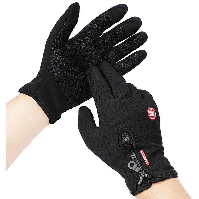 

Guantes con pantalla tactil de dedo completo para hombres, mujeres, invierno, guantes calidos, guantes amortiguadores para ciclismo, correr,