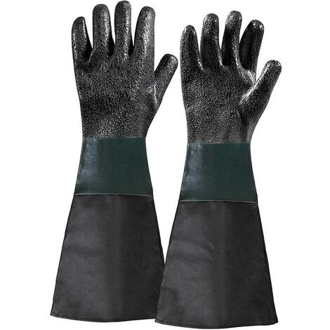 Guantes de arenado negros de 450 mm Fervi 0580/21
